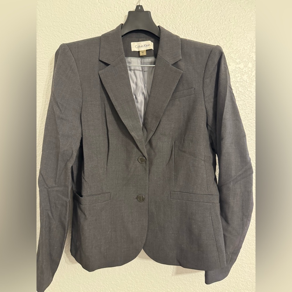 Calvin Klein Women's Charcoal Blazer
